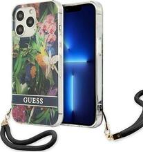 Telefoniümbris Guess Flower Strap GUHCP13LHFLSB, Apple iPhone 13 Pro/13, sinine