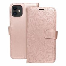 Telefoniümbris MEZZO Book, Apple iPhone 11, mandala roosa kuldne