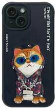 Telefoniümbris Nimmy Cool Cat, Apple iPhone 15, must