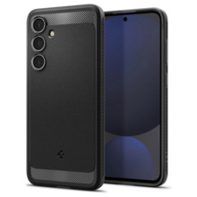 Telefoniümbris Spigen Rugged Armor, Samsung Galaxy S24 FE, must