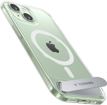 Telefoniümbris Torras UPRO Pstand, Apple iPhone 15, läbipaistev