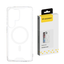 Telefoniümbris Wozinsky Clear Corner Case MagSafe, Samsung Galaxy S25+, läbipaistev