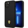 Telefoniümbris Ferrari Silicone Metal Logo FEHCP14SSIBBK, Apple iPhone 14 6.1, must
