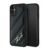 Telefoniümbris Karl Lagerfeld Diagonal Quilted Script KLHCN61PQDSMGK, Apple iPhone 11/XR, must