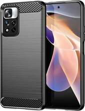 Telefoniümbris Carbon, Xiaomi Redmi Note 11 Pro+ 5G, must