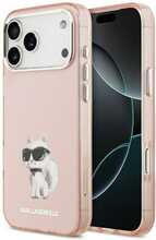 Karl Lagerfeld IML Aquarelle Choupette & Logo MagSafe ümbris, Apple iPhone 17 Pro, roosa