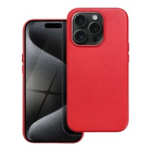 OEM Leather Mag Cover ümbris, iPhone 16, punane