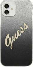 Telefoniümbris Guess GUHCP12SPCUGLSBK, Apple iPhone 12 mini, must