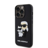 Telefoniümbris Karl Lagerfeld 3D Rubber Karl and Choupette KLHCP15L3DRKCNK, Apple iPhone 15 Pro, must