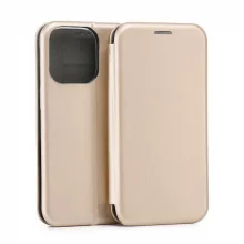 Beline Magnetic Book Case, Apple iPhone 16 Pro 6.3, kuldne