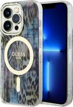 Telefoniümbris Guess Leopard MagSafe GUHMP14XHLEOPWB, Apple iPhone 14 Pro Max, sinine