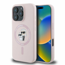 Telefoniümbris Karl Lagerfeld KLHMP16MSCMKCRHP, Apple iPhone 16 Plus, roosa