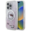 Telefoniümbris Hello Kitty HKHMP16XLSWKH Liquid Glitter Sweet Kitty Bows MagSafe, Apple iPhone 16 Pro Max, valge