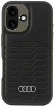 Telefoniümbris Audi Synthetic Leather AU-TPUPCMIP16M-GT/D3-BK, Apple iPhone 16 Plus, must