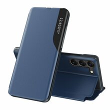 Hurtel Eco Leather View telefoniümbris, Samsung A05s, sinine