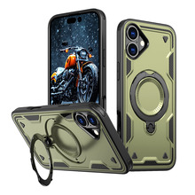 Telefoniümbris Hurtel Hybrid Armor Trendy MagSafe, Apple iPhone 16 Plus, roheline