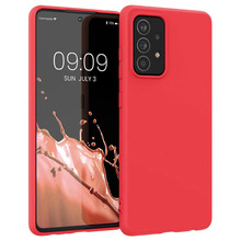 Hurtel silikoonümbris, Samsung Galaxy A22 4G, punane