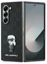 Telefoniümbris Karl Lagerfeld PU Saffiano Monogram Ikonik, Samsung Galaxy Z Fold 6, must