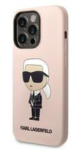 Telefoniümbris Karl Lagerfeld Silicone Ikonik KLHCP14XSNIKBCP, Apple iPhone 14 Pro Max, roosa