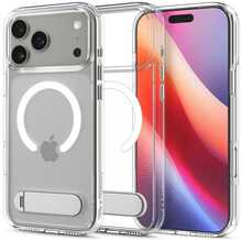 Spigen Ultra Hybrid S MagSafe ümbris, Apple iPhone 17 Pro, läbipaistev/valge