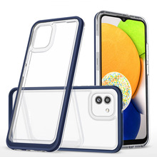Clear 3in1 ümbris, Samsung Galaxy A03, silikoon, sinine