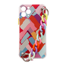 Telefoniümbris Hurtel Color Chain Case geel, Samsung Galaxy A22 4G, mitmevärviline
