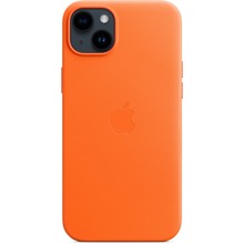 Nahkümbris Apple iPhone 14 Plus with MagSafe, oranž