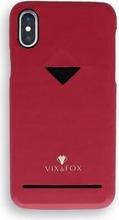 Telefoniümbris Vix&Fox Card Slot Back Shell, Apple iPhone XS Max, rubiinpunane