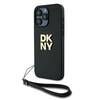 Telefoniümbris DKNY Hardcase Wrist Strap Stock Logo DKHCP15XPBSWSK, Apple iPhone 15 Pro Max, must