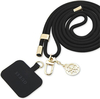 Telefoni rihm Guess GUOUCNMG4EK Universal CBDY Cord Strap, must, Nylon 4G Metal Charm