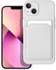 Telefoniümbris Riff Card Silicone Case, Apple iPhone 14 Pro, valge