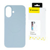 Telefoniümbris Wozinsky Liquid Silicone MagSafe, Samsung Galaxy S25+, sinine