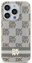 Telefoniümbris DKNY IML Checkered Mono Pattern & Printed Stripes MagSafe DKHMN61HCPTSE, Apple iPhone 11/XR, beež