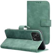 Telefoniümbris Forcell Tender Book, Xiaomi Mi 11 Lite/5G/LTE/NE, roheline