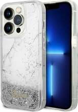 Telefoniümbris Guess GUHCP14XLCSGSGH Liquid Glitter Marble, Apple iPhone 14 Pro Max, valge