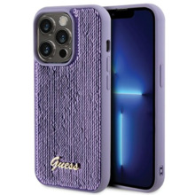 Telefoniümbris Guess Sequin Script Metal GUHCP15XPSFDGSU, iPhone 15 Pro Max, lilla