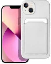 Telefoniümbris Riff Card Silicone Case, Apple iPhone 14 Pro, valge