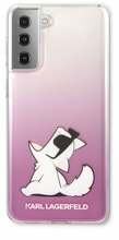 Telefoniümbris Karl Lagerfeld KLHCS21MCFNRCPI, Samsung Galaxy S21 Plus, roosa