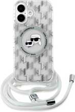 Telefoniümbris Karl Lagerfeld KLHMP16SHCKCKLCT, Apple iPhone 16 6.1, läbipaistev