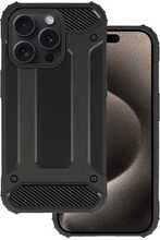 TOPT Armor Carbon ümbris, Apple iPhone 15 Pro, must