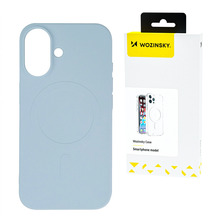 Telefoniümbris Wozinsky Liquid Silicone MagSafe, Samsung Galaxy S24 FE, helesinine