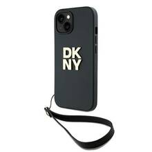 Telefoniümbris DKNY Hardcase Wrist Strap Stock Logo DKHCP15SPBSWSK, Apple iPhone 13/14/15, must