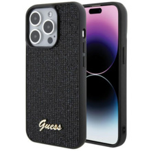 Telefoniümbris Guess Disco Metal Script GUHCP15LPMSDGSK, Apple iPhone 15 Pro, must