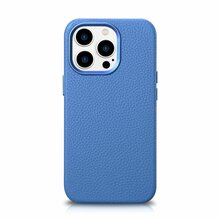Telefoniümbris iCarer Litchi Premium Leather WMI14220710-LB, Apple iPhone 14 Pro, helesinine