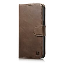 Telefoniümbris iCarer Oil Wax Wallet 2in1, Apple iPhone 14 Plus, pruun