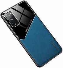 Telefoniümbris Mocco Lens Leather Back Case, Samsung Galaxy A21s, sinine/must