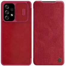 Telefoniümbris Nillkin Qin Book PRO, Samsung Galaxy A73 5G, punane