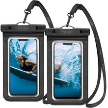 Telefoni veekindel ümbris Spigen Aqua Shield A601, IPX8, must, 2 tk