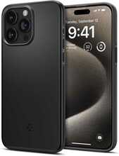 Telefoniümbris Spigen Thin Fit, Apple iPhone 15 Pro Max, must