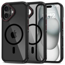 Telefoniümbris Tech-Protect MagHybrid MagSafe, Apple iPhone 16, must